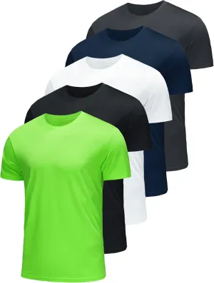 1 or 3 Pack Men's T-Shirts Dry Fit Gym Shirts Moisture Wicking Shirts for Men Workout Clothes Plain Tshirts