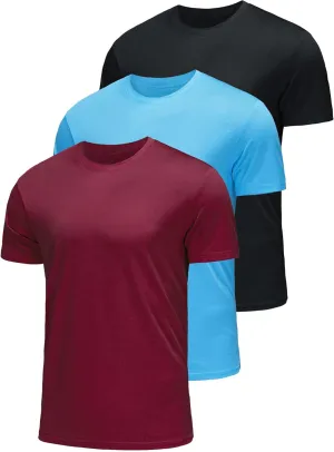 1 or 3 Pack Men's T-Shirts Dry Fit Gym Shirts Moisture Wicking Shirts for Men Workout Clothes Plain Tshirts