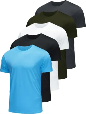 1 or 3 Pack Men's T-Shirts Dry Fit Gym Shirts Moisture Wicking Shirts for Men Workout Clothes Plain Tshirts