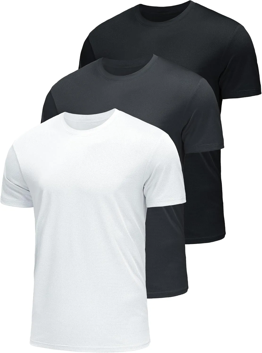 1 or 3 Pack Men's T-Shirts Dry Fit Gym Shirts Moisture Wicking Shirts for Men Workout Clothes Plain Tshirts