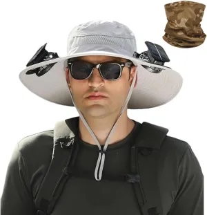 Accustomas Solar Hat,Lightweight Waterproof Wide Brim Sun Hat,UPF 50  UV Protection,Cooling&Breathable,for Fishing,Traveling