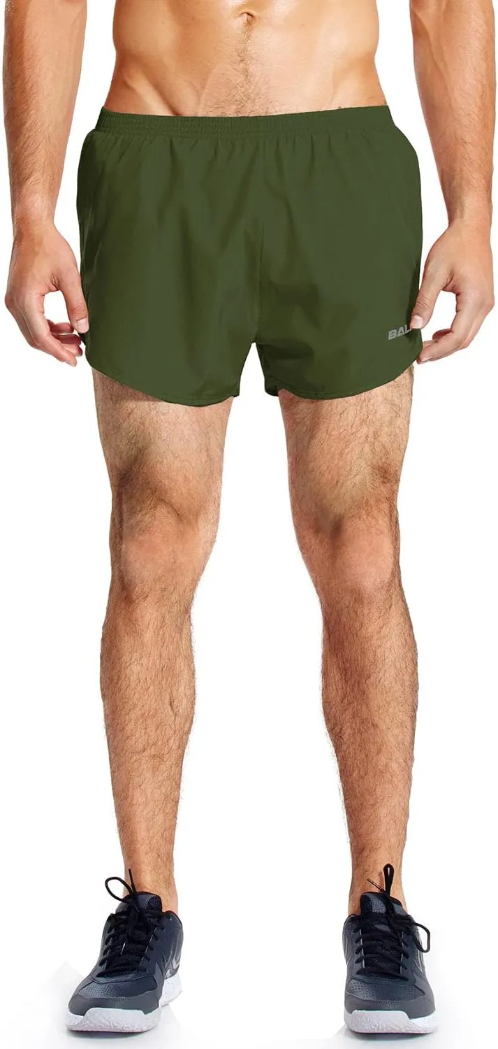 baleaf Men's 3” Running Shorts Gym Quick Dry Athletic Workout Pocket Lightweight Brief