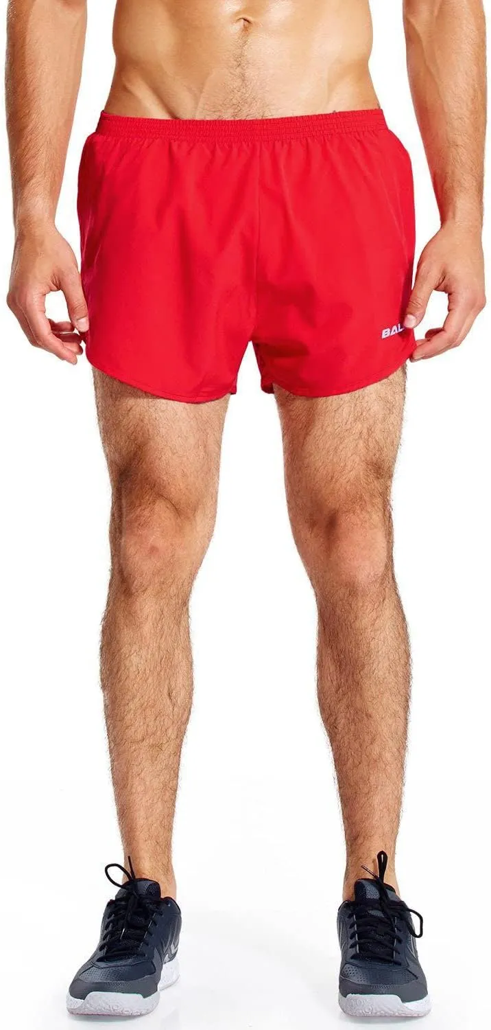 baleaf Men's 3” Running Shorts Gym Quick Dry Athletic Workout Pocket Lightweight Brief