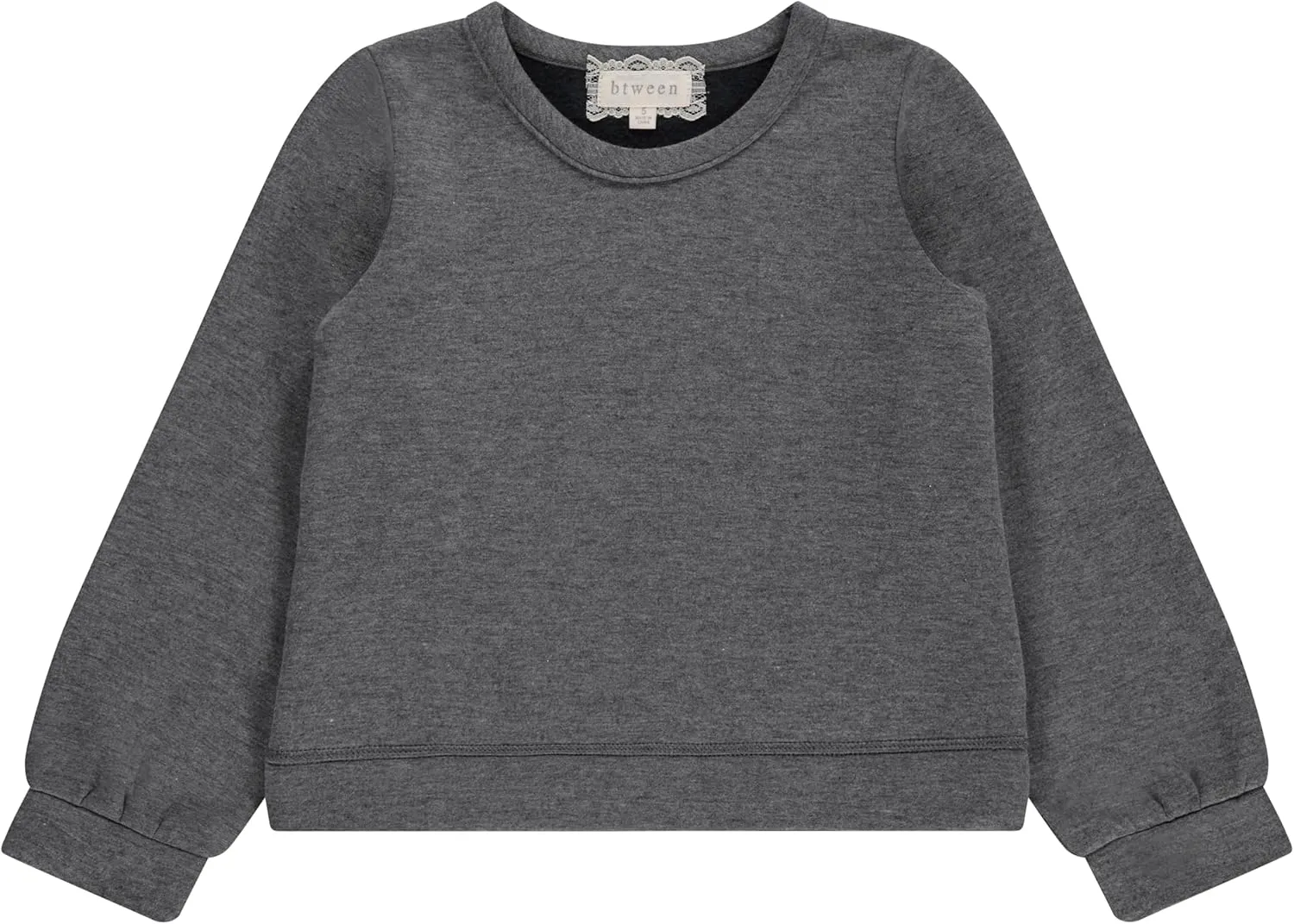 BTween Girls 3-Piece Crew Neck Fleece Sweatshirt Set Long Sleeve Cotton Blend Pullover, Soft and Comfortable, Sizes 4-12