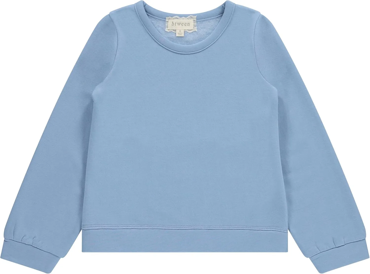 BTween Girls 3-Piece Crew Neck Fleece Sweatshirt Set Long Sleeve Cotton Blend Pullover, Soft and Comfortable, Sizes 4-12
