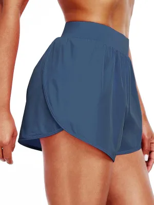 CADMUS 2 in 1 Women's Workout Shorts Athletic Gym Running Shorts with Compression Liner Brief