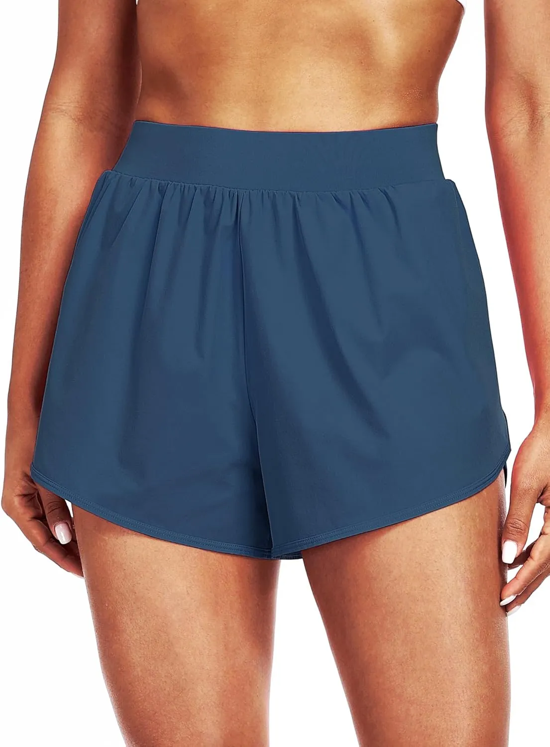 CADMUS 2 in 1 Women's Workout Shorts Athletic Gym Running Shorts with Compression Liner Brief