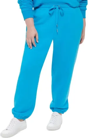 Calvin Klein Performance Womens Plus Fleece Lined Jogger Pants Blue 3X