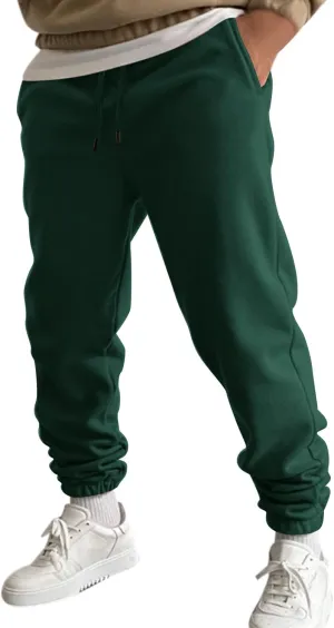 Cargo Pants for Men Relaxed Fit Pant Mens Fleece Active Athletic Workout Jogger Sweatpants for Men with Zipper Pocket