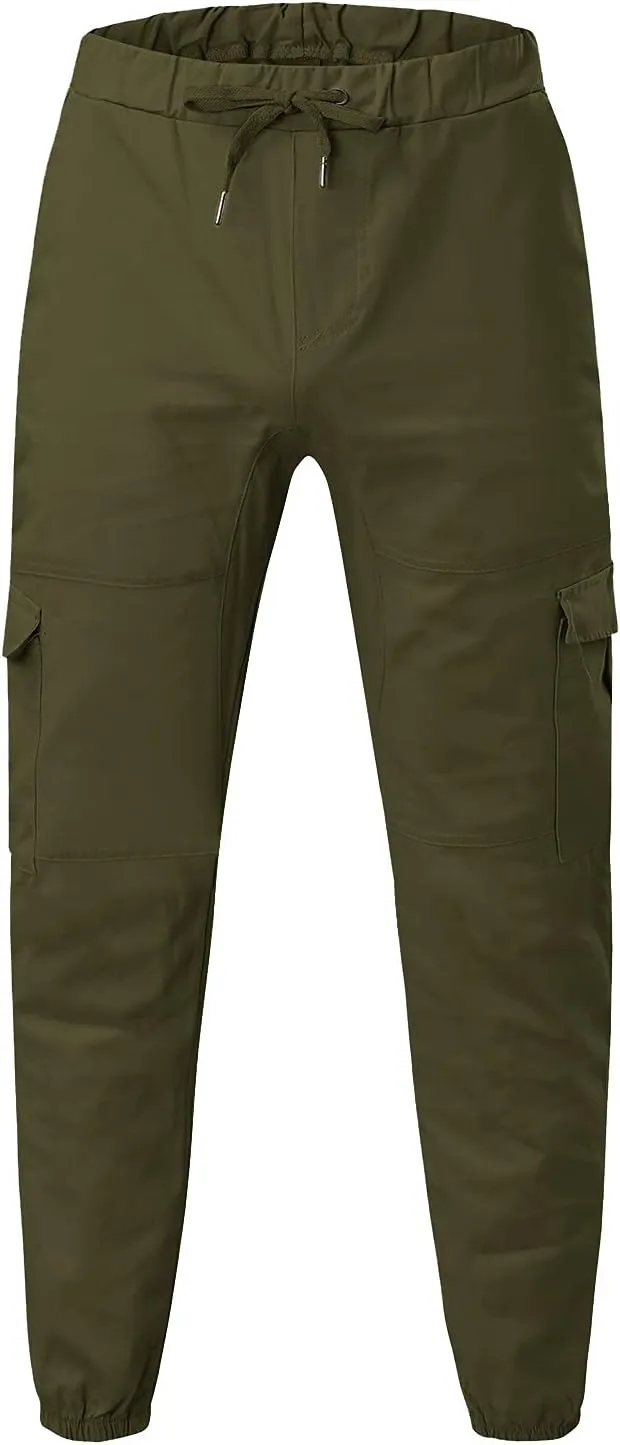 Cargo Pants for Men Relaxed Fit Sweatpants Stretch Elastic Running Athletic Cargo Sports Sweatpants for Men Men Pants