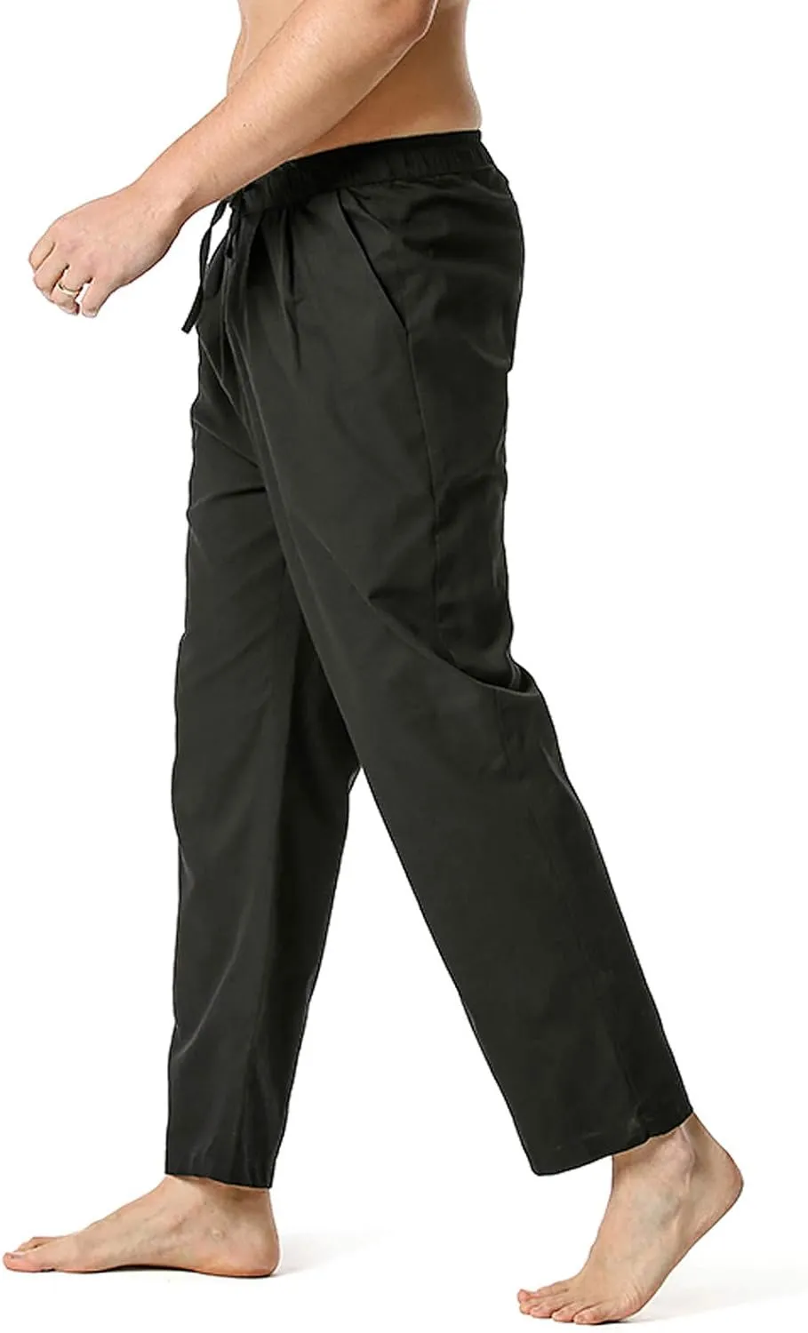 Cargo Pants for Men Relaxed Fit Winter High Street Fashion Leisure Loose Sports Running Solid Color Lace Up Glitter