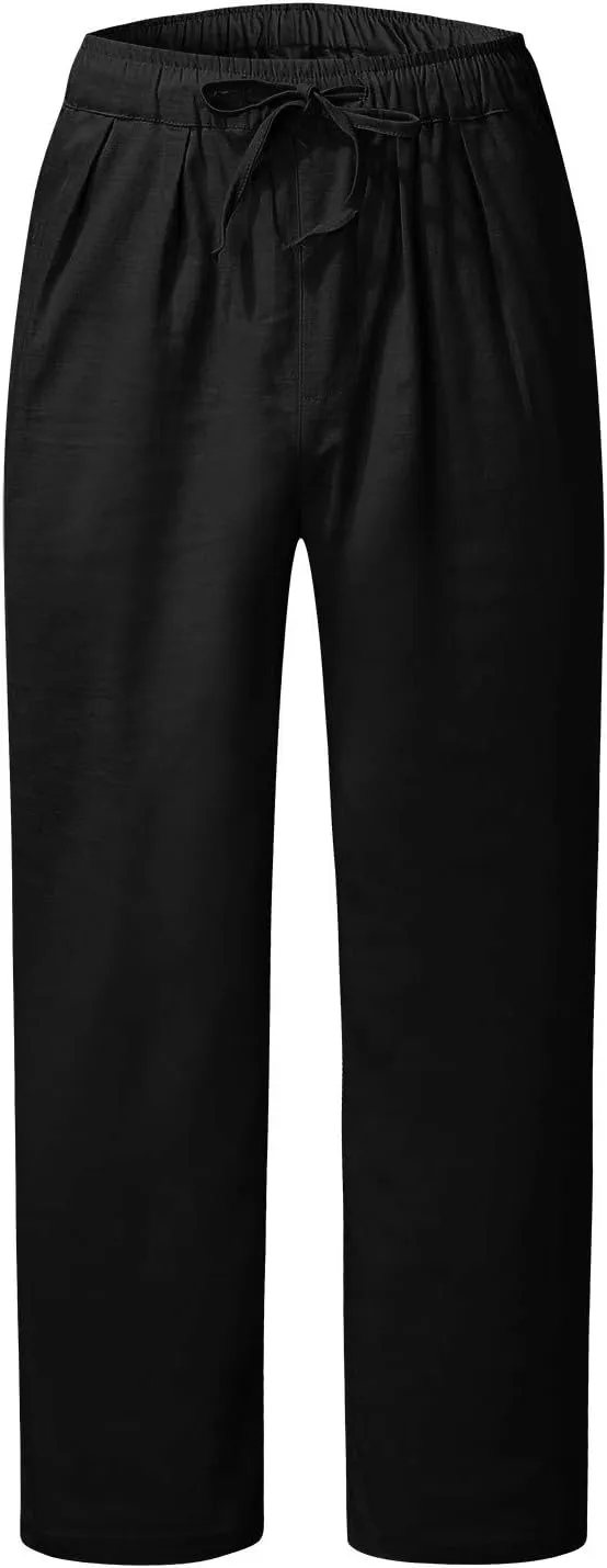 Cargo Pants for Men Relaxed Fit Winter High Street Fashion Leisure Loose Sports Running Solid Color Lace Up Glitter