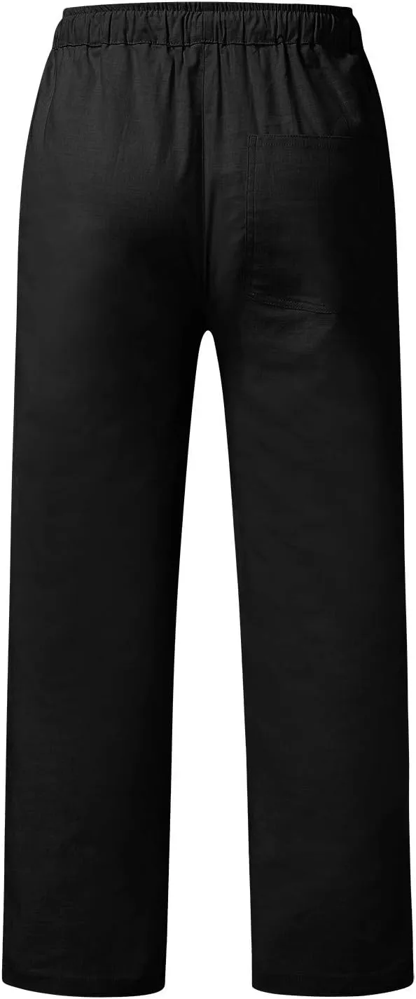 Cargo Pants for Men Relaxed Fit Winter High Street Fashion Leisure Loose Sports Running Solid Color Lace Up Glitter