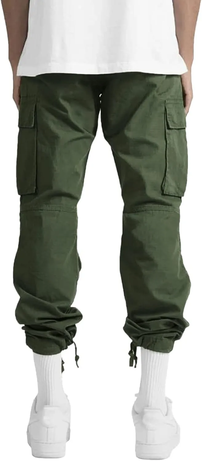 Cargo Pants for Men Work Relaxed Fit Men's Military Tactical Pants Big and Tall Hiking Trousers Baggy Workout Joggers