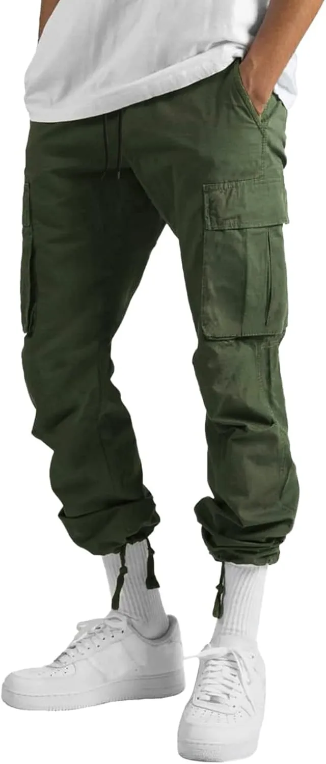 Cargo Pants for Men Work Relaxed Fit Men's Military Tactical Pants Big and Tall Hiking Trousers Baggy Workout Joggers