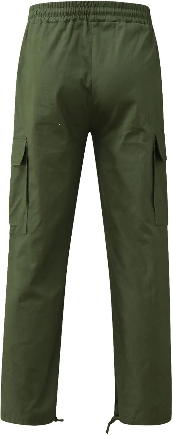 Cargo Pants for Men Work Relaxed Fit Men's Military Tactical Pants Big and Tall Hiking Trousers Baggy Workout Joggers