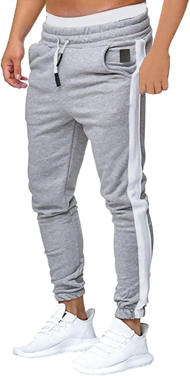 Cargo Sweatpants for Men Mens Lounge Pants for Men Baggy Men's Fleece Athletic Sweatpants Running Warm Slim Fit Baggy