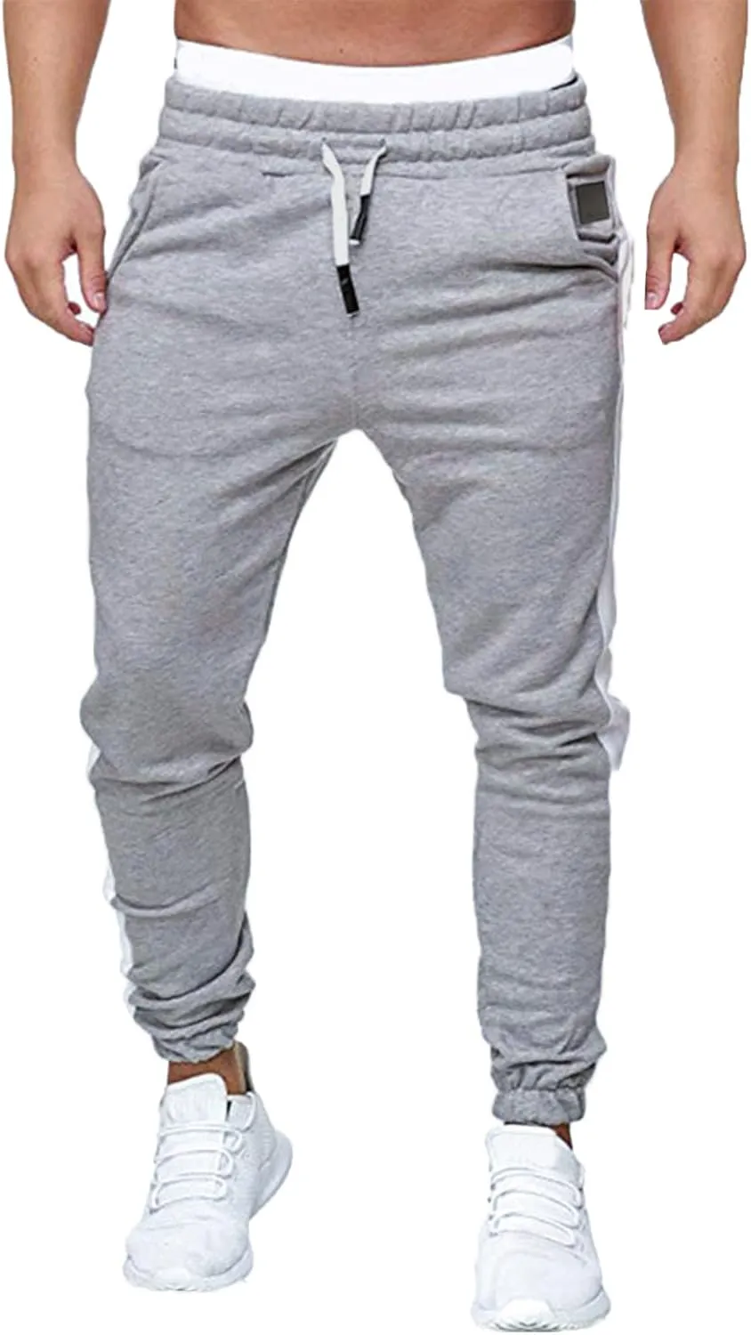 Cargo Sweatpants for Men Mens Lounge Pants for Men Baggy Men's Fleece Athletic Sweatpants Running Warm Slim Fit Baggy