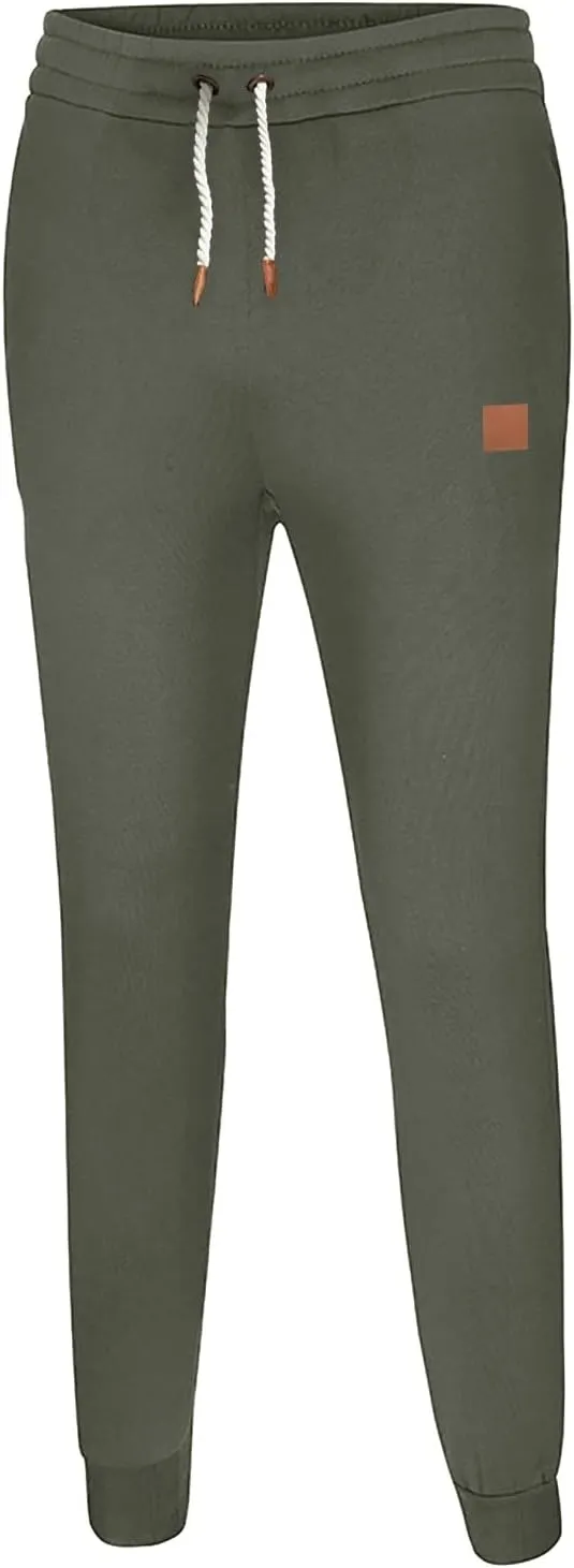 Cargo Sweatpants for Men Mens Lounge Pants Slim Fit Workout Training Thigh Mesh Gym Jogger Pants with Zipper Pockets