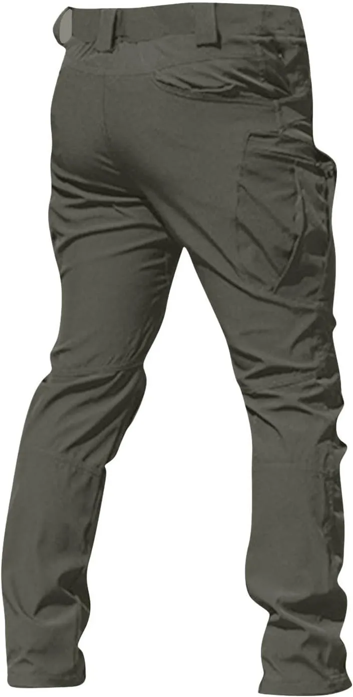 Cargo Work Pants for Men Pockets Fashion Y2K Pants Baggy Ripstop Stretch Casual Pants Relaxed Fit Tactical Trousers