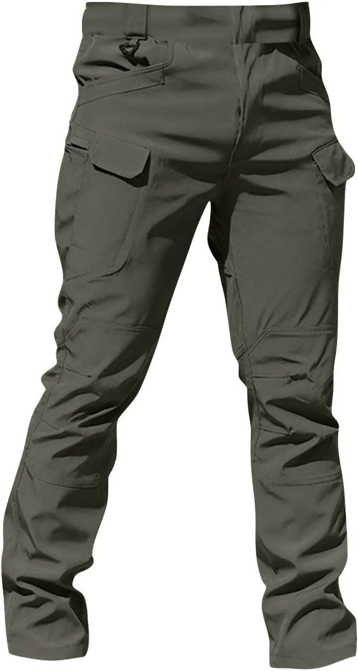 Cargo Work Pants for Men Pockets Fashion Y2K Pants Baggy Ripstop Stretch Casual Pants Relaxed Fit Tactical Trousers
