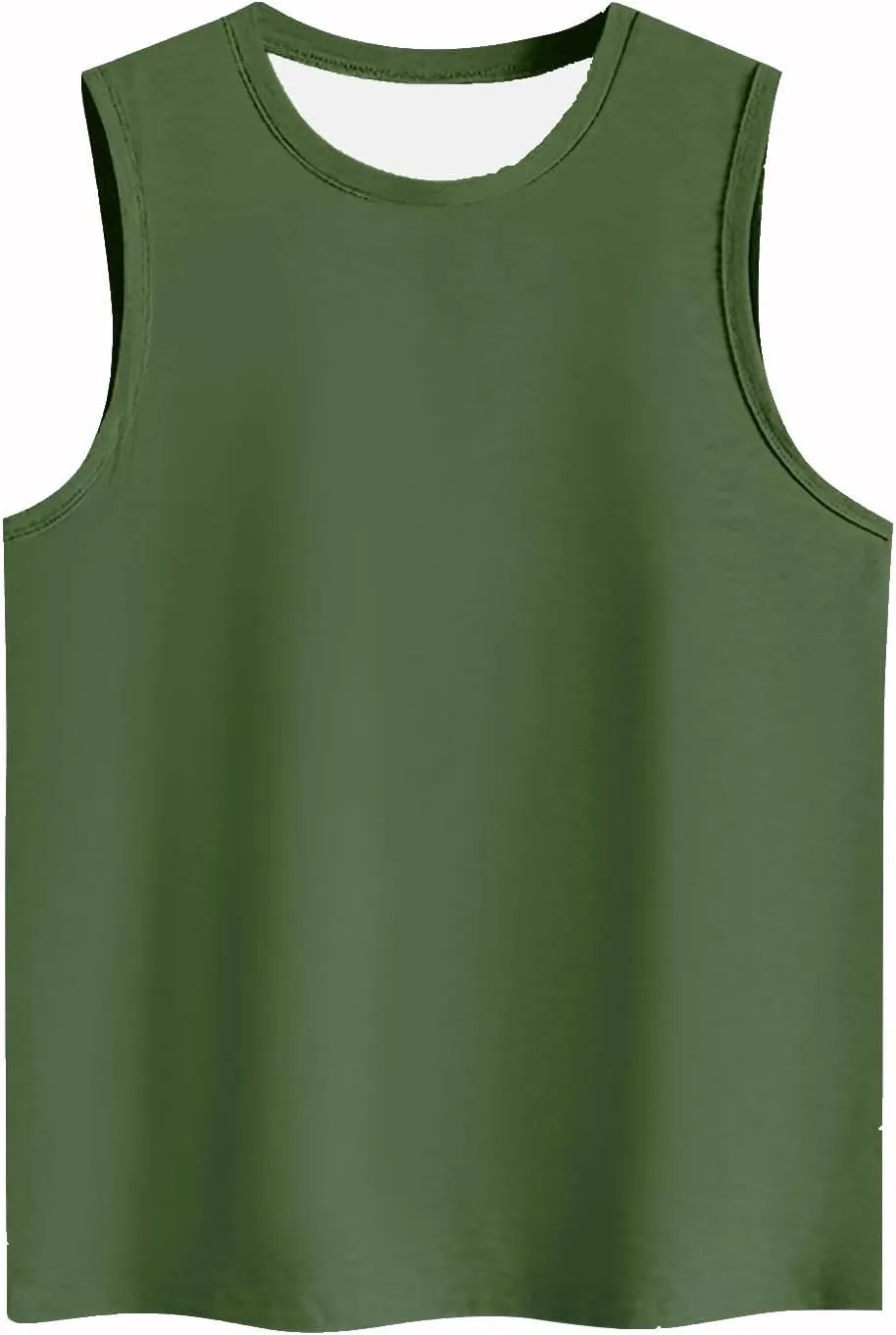 Casual Tank Tops for Women Fashion Fitted Slim Tanks Sleeveless Crew Neck T Shirts Trendy Summer Classic Blouse