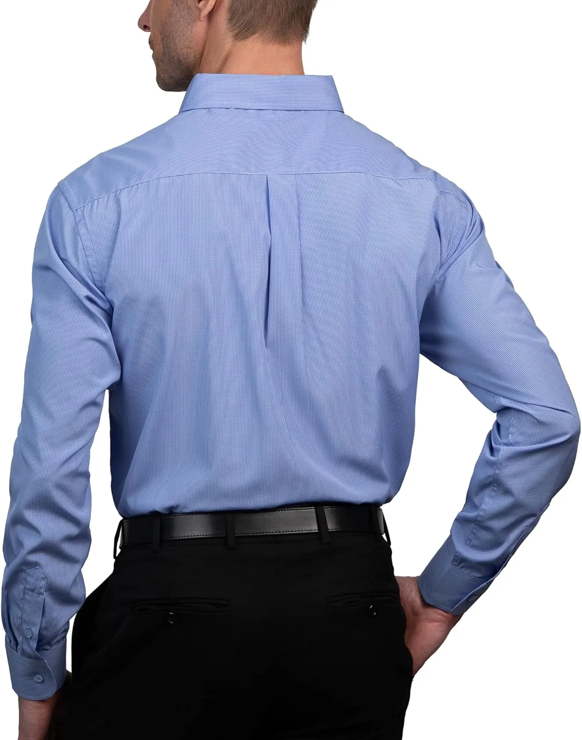 Chaps Slim Fit Long Sleeve Button Down Dress Shirts for Men - Wrinkle Free Long Sleeve Shirt Mens Formal 4-Way Stretch