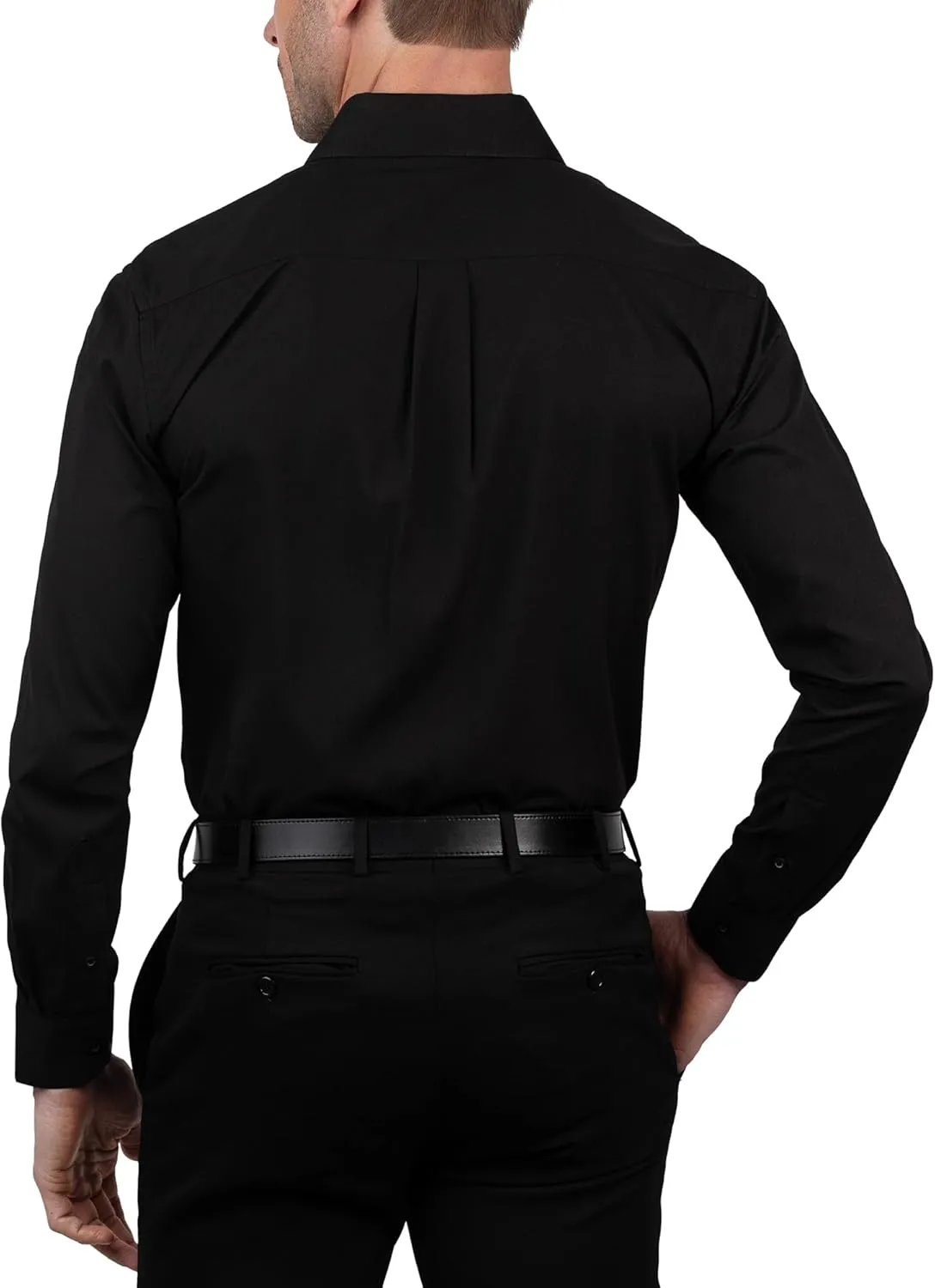 Chaps Slim Fit Long Sleeve Button Down Dress Shirts for Men - Wrinkle Free Long Sleeve Shirt Mens Formal 4-Way Stretch