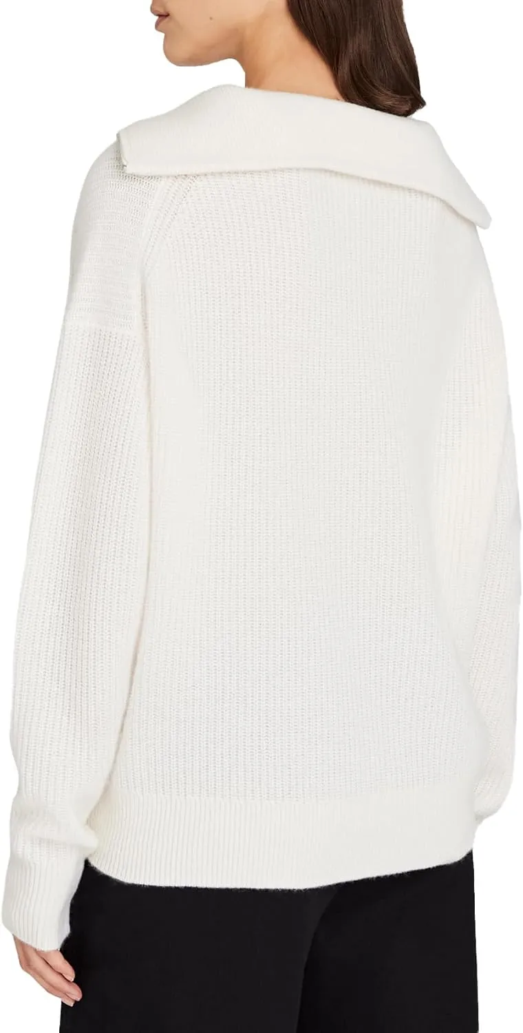 Club Monaco Women's Cashmere Quarter Zip