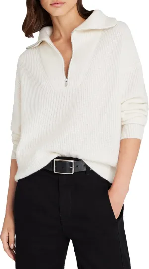 Club Monaco Women's Cashmere Quarter Zip