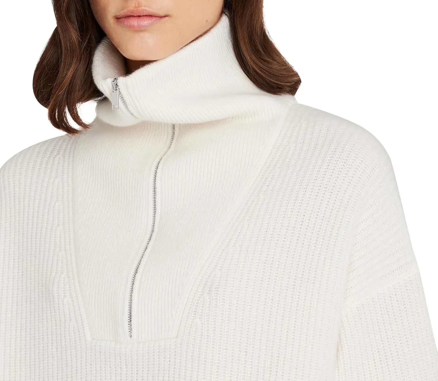 Club Monaco Women's Cashmere Quarter Zip
