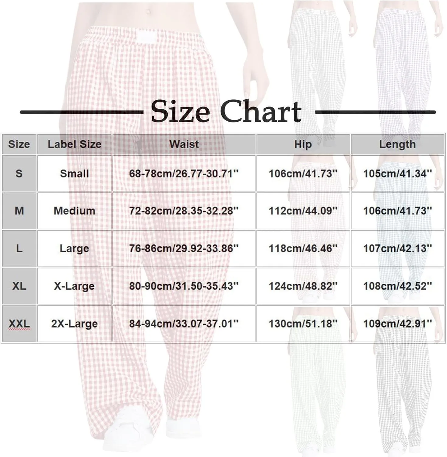 Cute Wide Leg Pants Women 2025 Fashion High Waist Stretchy Straight Plaid Trousers Casual Loose Beach Length Pants