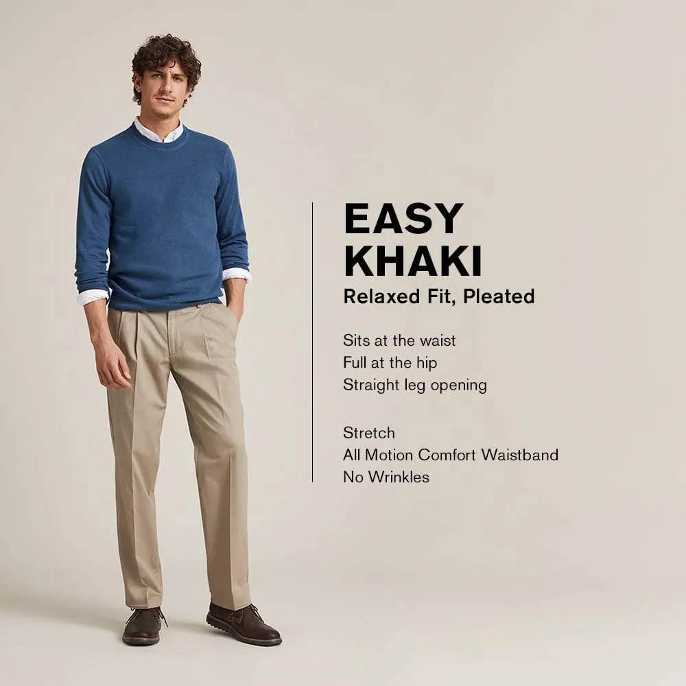 Dockers Men's Relaxed Fit Easy Khaki Pants - Pleated