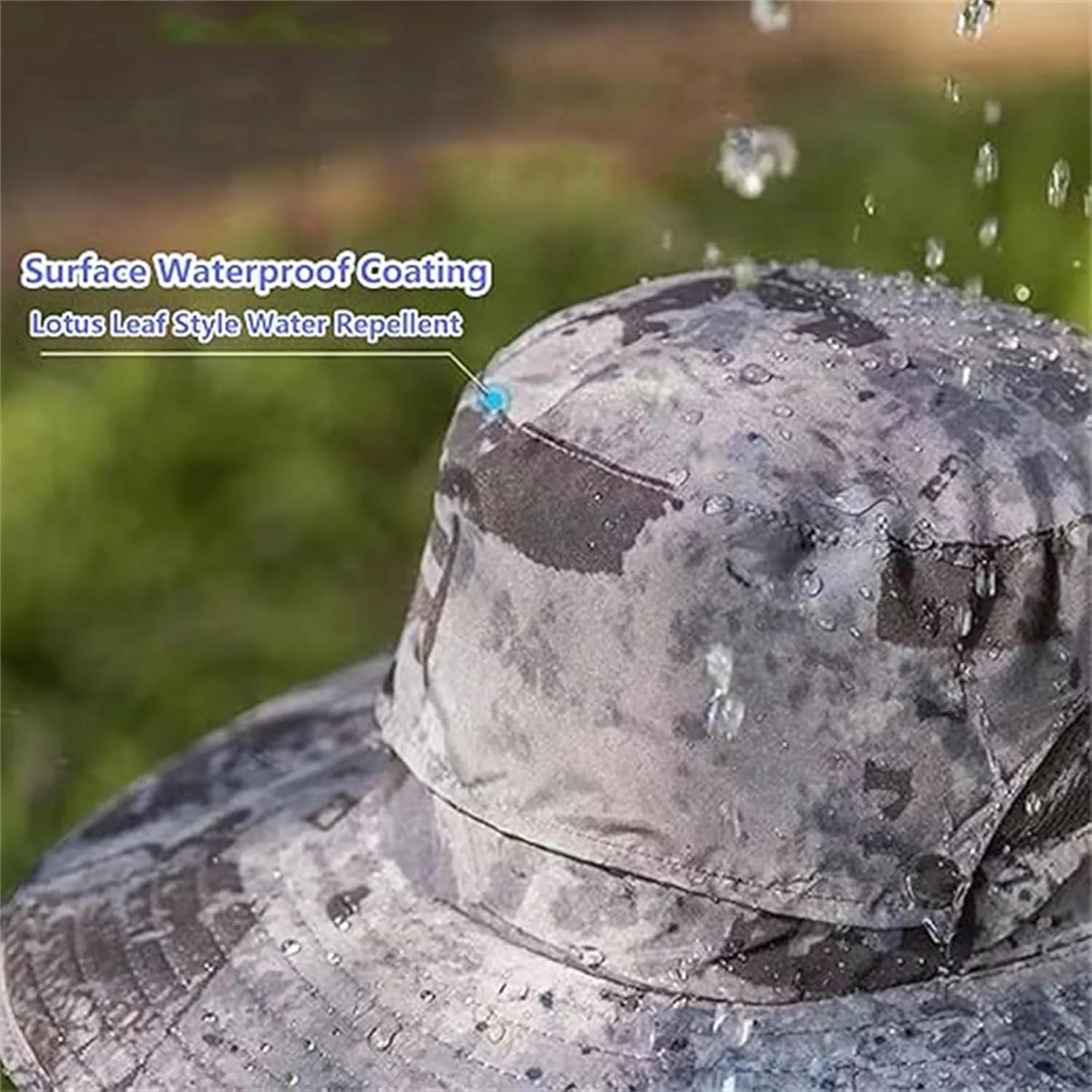 Economicalk Fan Hat, Outdoor Wide Brim Sun with 2 Solar Fan Sun Bucket Hat for Men Women with Fan Built in