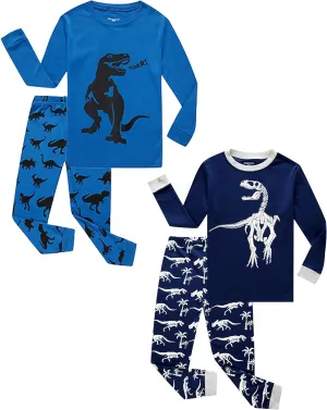 Family Feeling Striped Boys Girls 2 Piece Christmas Pajamas Set 100% Cotton Pjs