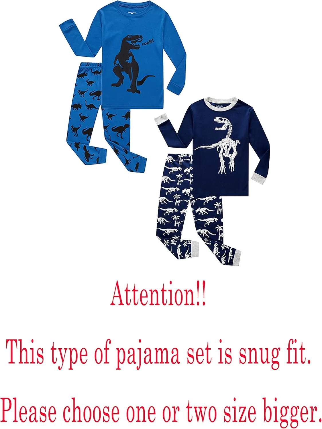 Family Feeling Striped Boys Girls 2 Piece Christmas Pajamas Set 100% Cotton Pjs