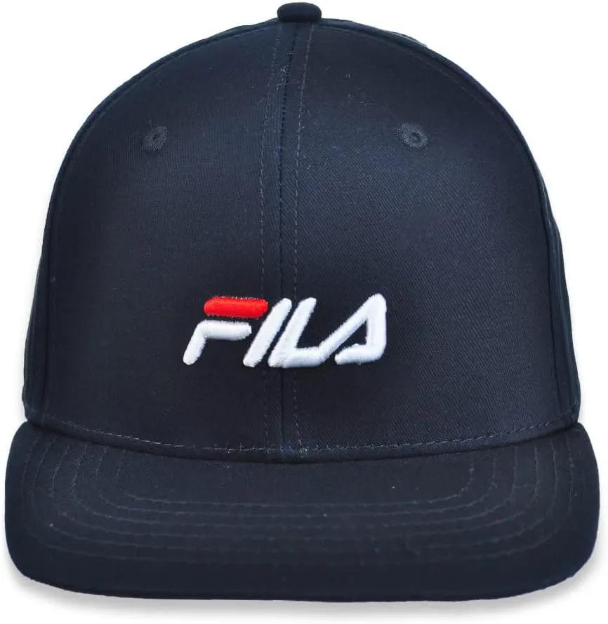 FILA Speed Logo Cotton Twill Adjustable Snapback Hat