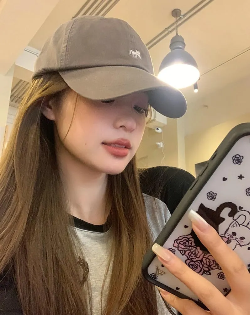 Fox Baseball Caps for Women Trendy Cotton Trucker Hats Y2k Sports Hat Breathable Cute Hats 2024