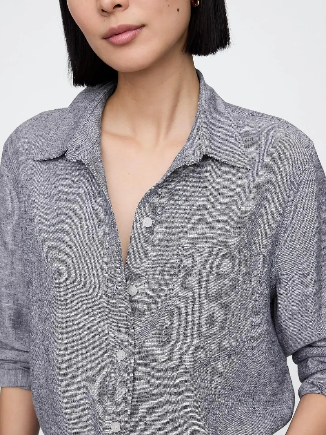 GAP Women's Linen Easy Shirt