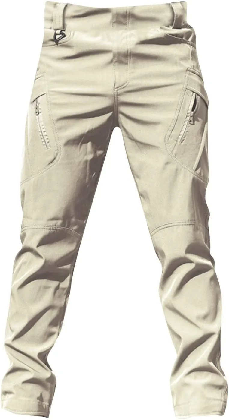 GOFULY Cargo Pants for Men Big and Tall Ripstop Stretch Pants Pockets Slim Fit Baggy Pants Y2K 2024 Trousers Straight Fit