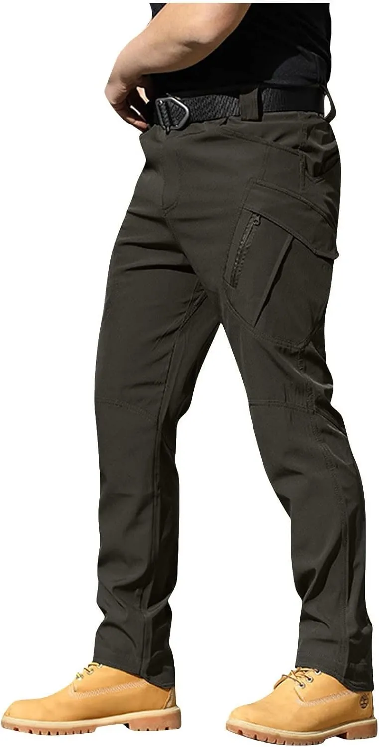 GOFULY Cargo Pants for Men Big and Tall Ripstop Stretch Slim Fit Pants Casual Trousers Fashion Pants with Multi Pockets