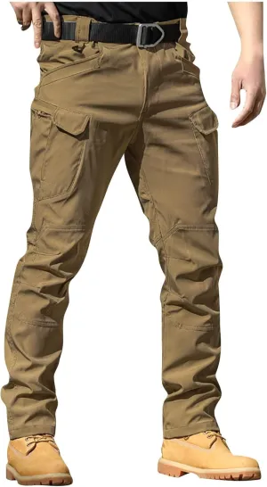 GOFULY Mens Cargo Pants Big and Tall Ripstop Stretch Y2K Pants Men Baggy Zipper Pockets Casual Casual Pants 2024 Trousers