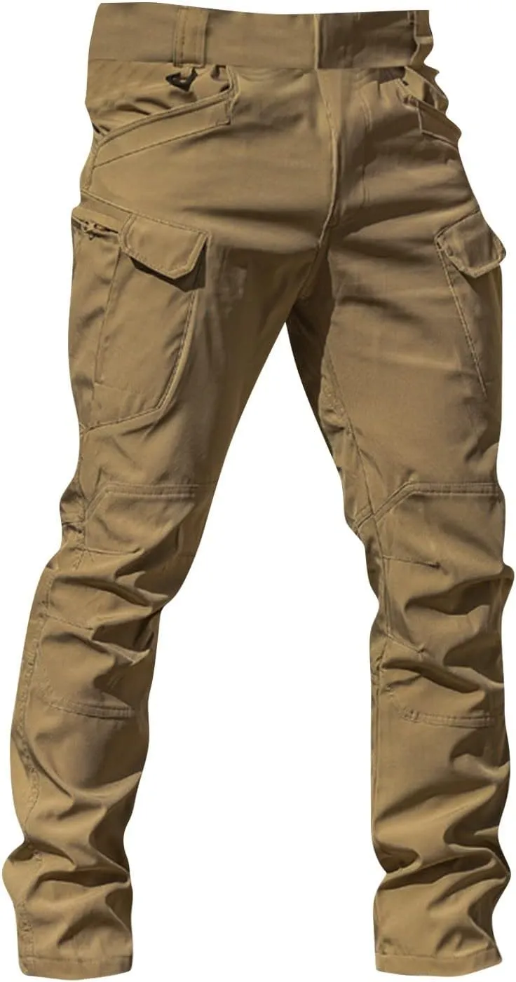 GOFULY Mens Cargo Pants Big and Tall Ripstop Stretch Y2K Pants Men Baggy Zipper Pockets Casual Casual Pants 2024 Trousers