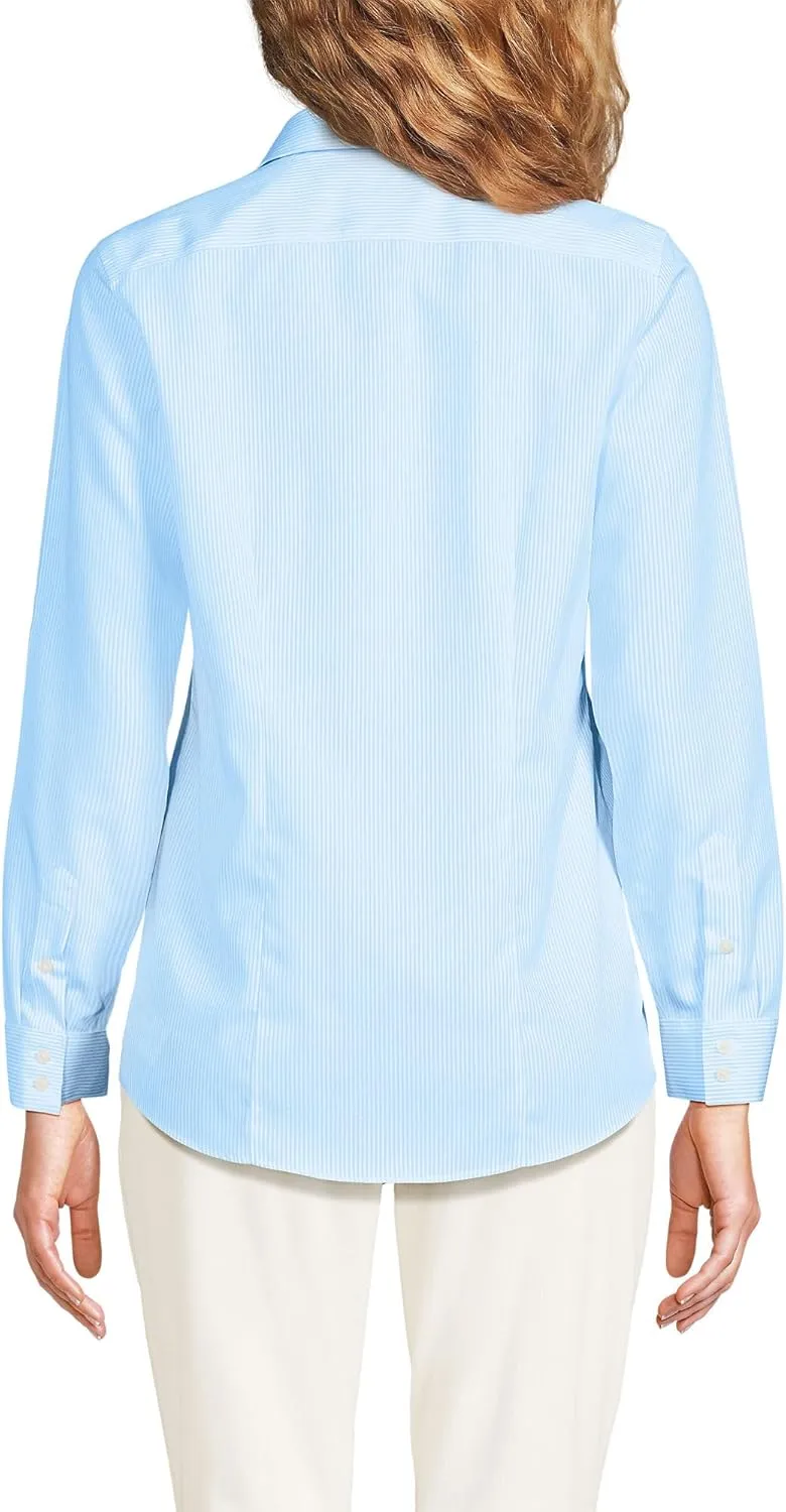 Lands' End Women's Pinwale Cord Long Sleeve Shirt