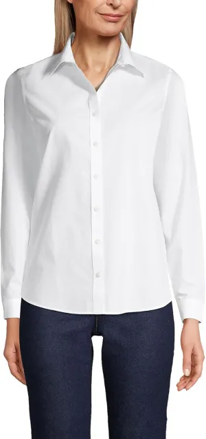 Lands' End Women's Pinwale Cord Long Sleeve Shirt