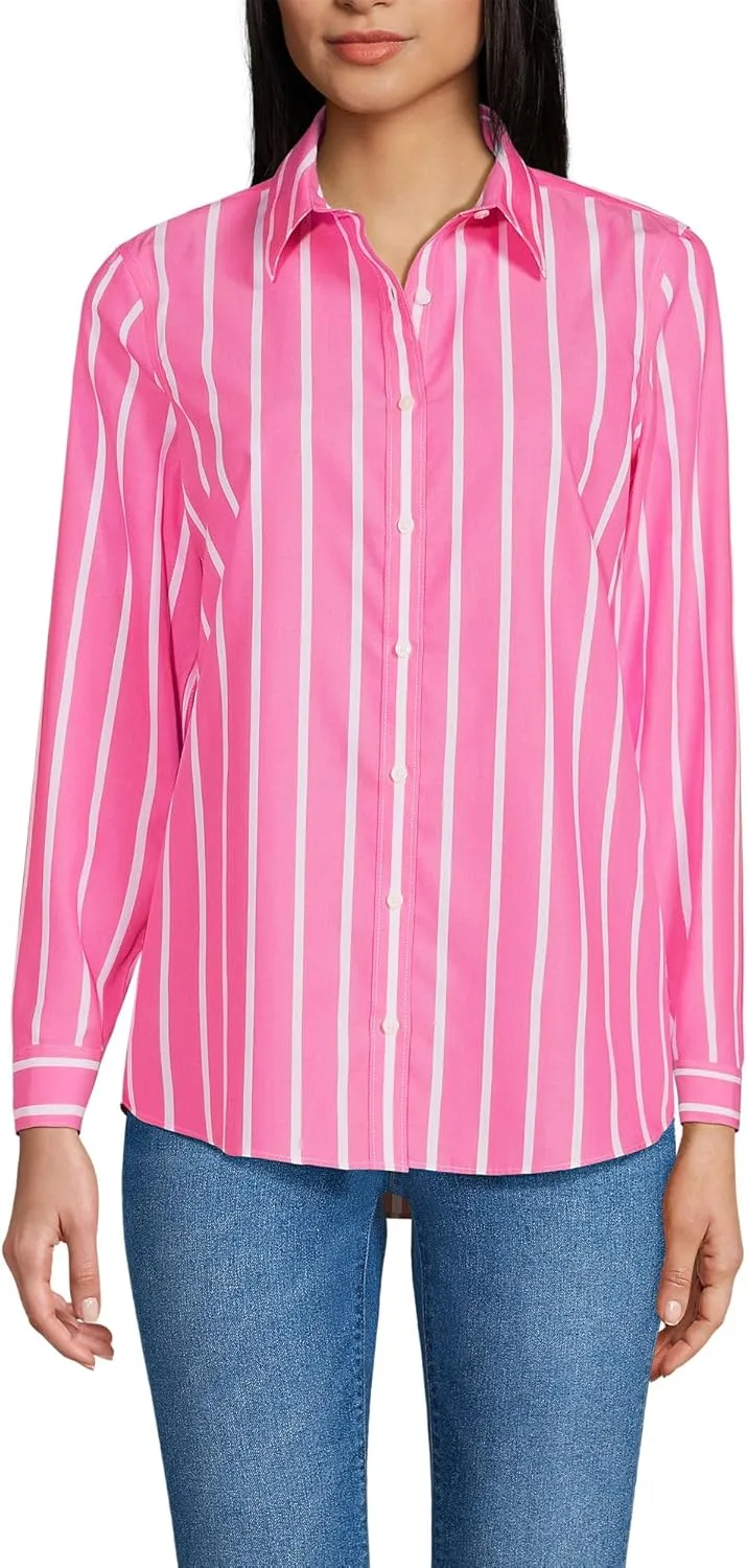 Lands' End Women's Pinwale Cord Long Sleeve Shirt