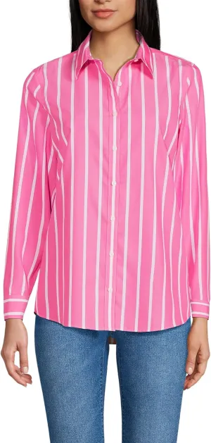 Lands' End Women's Pinwale Cord Long Sleeve Shirt
