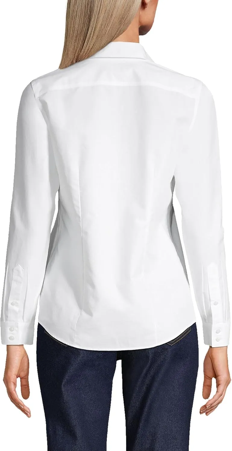 Lands' End Women's Pinwale Cord Long Sleeve Shirt