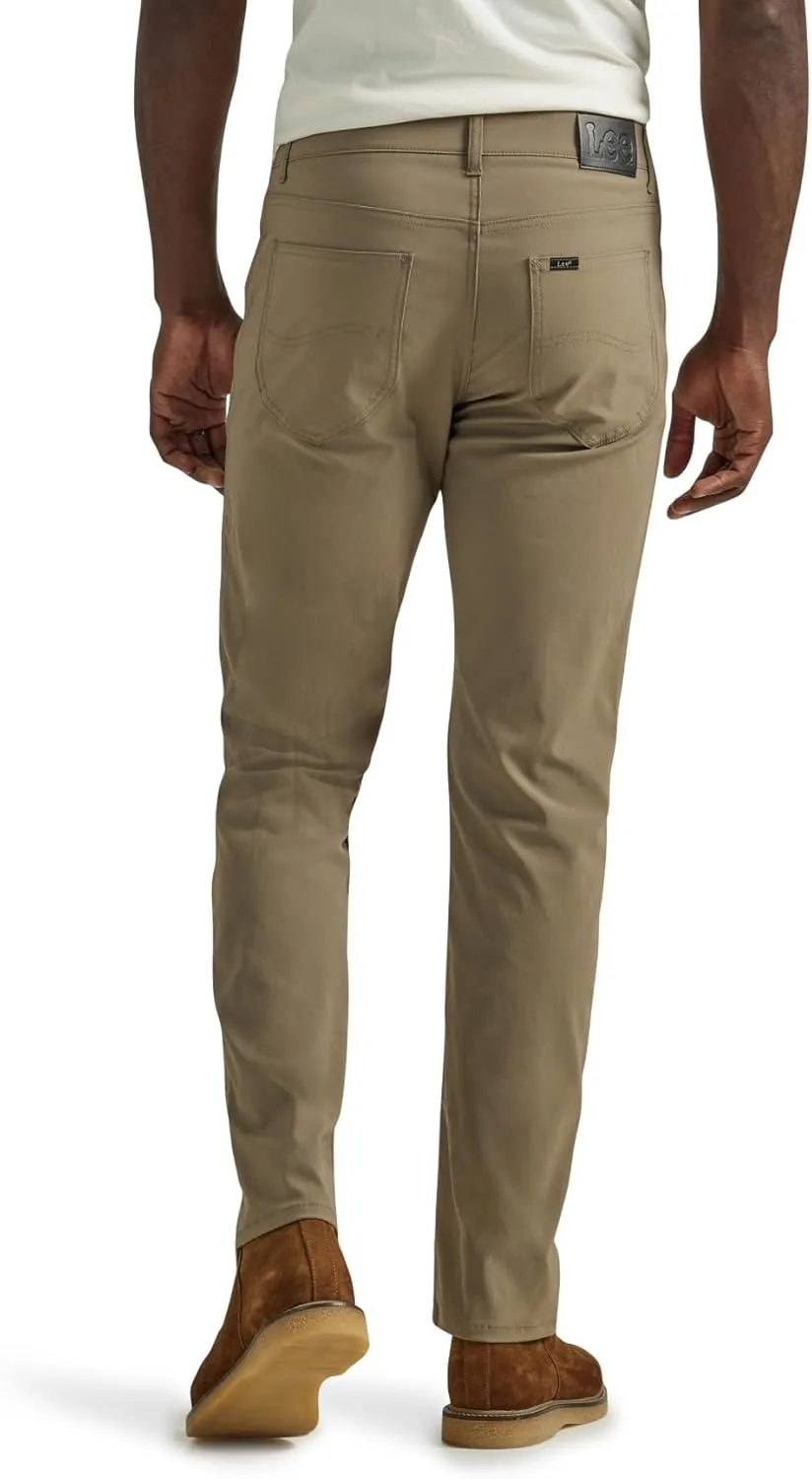 Lee Men's Extreme Motion 5 Pocket Synthetic Straight Pant