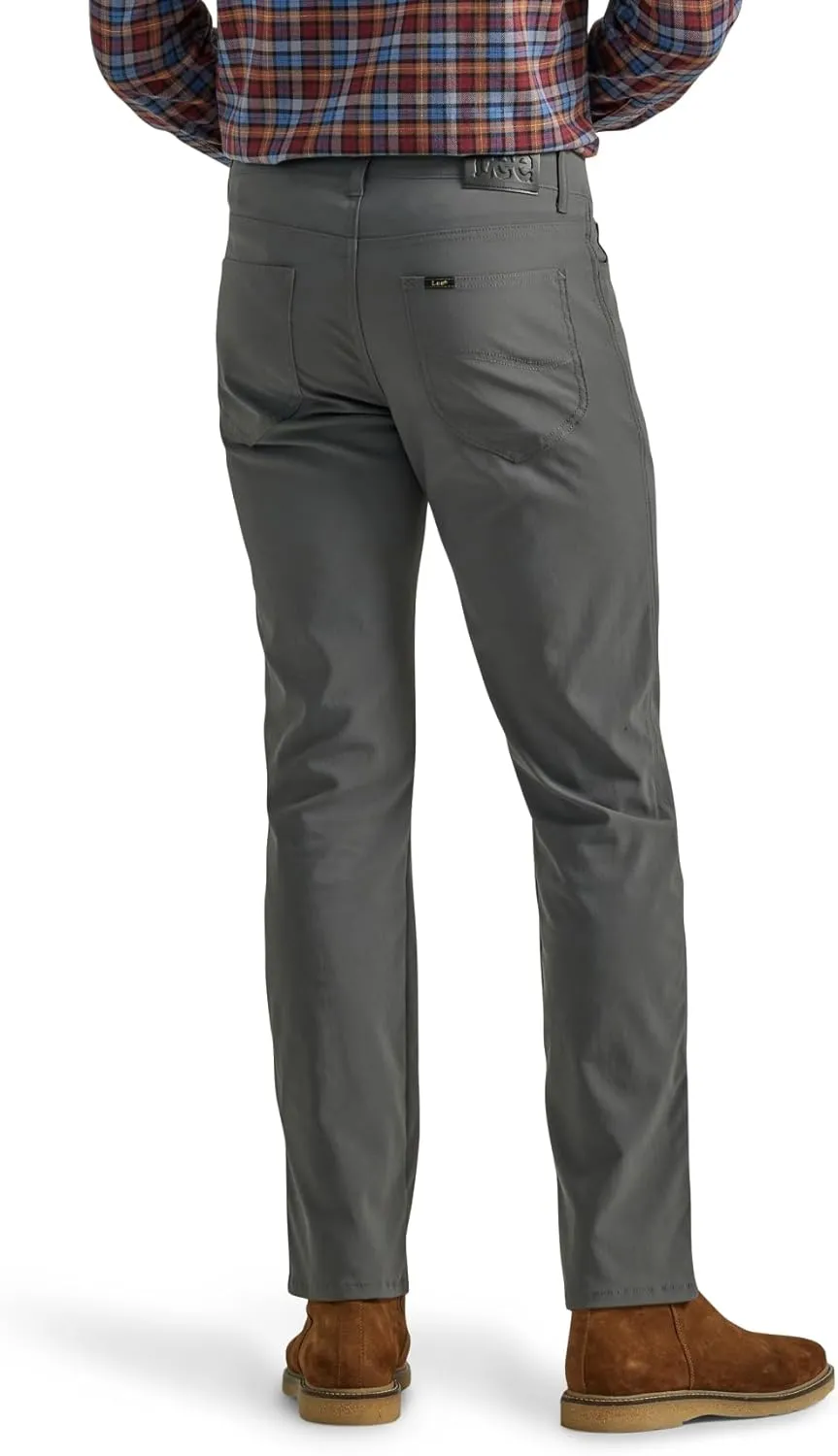 Lee Men's Extreme Motion 5 Pocket Synthetic Straight Pant